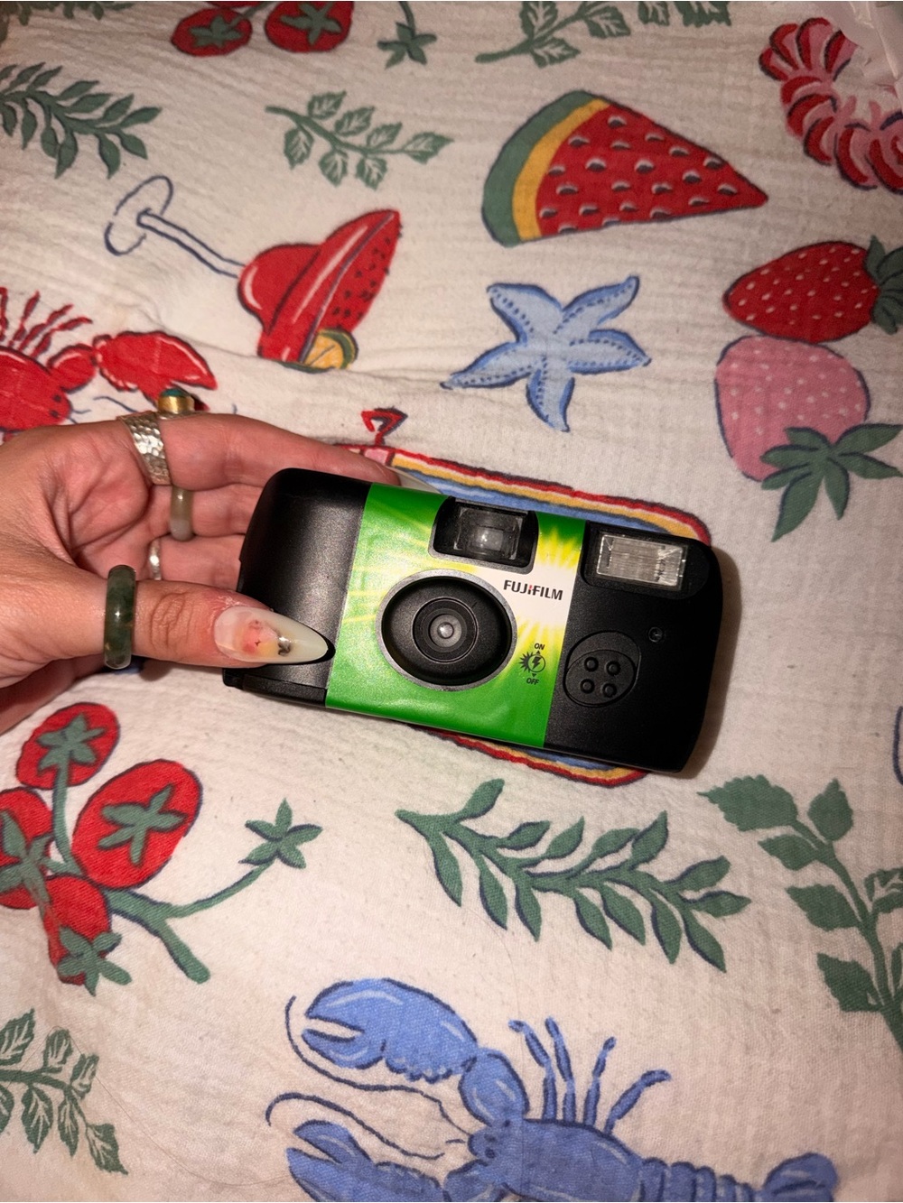 Fujifilm Green and Black Point-and-Shoot Disposable Camera